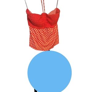 No Boundaries Orange Tie-Dye Smocked Sundress